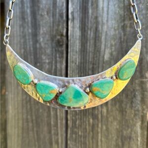 LESS ON I G Vintage Navajo Royston Turquoise Necklace Adjustable Length